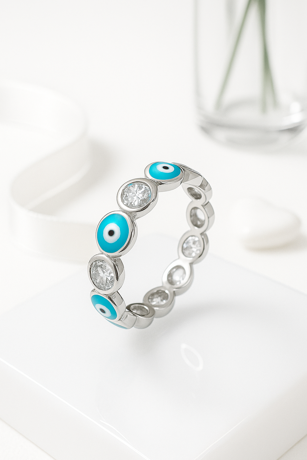 The Classic Blue Evil Eye Ring | 925 Sterling Silver