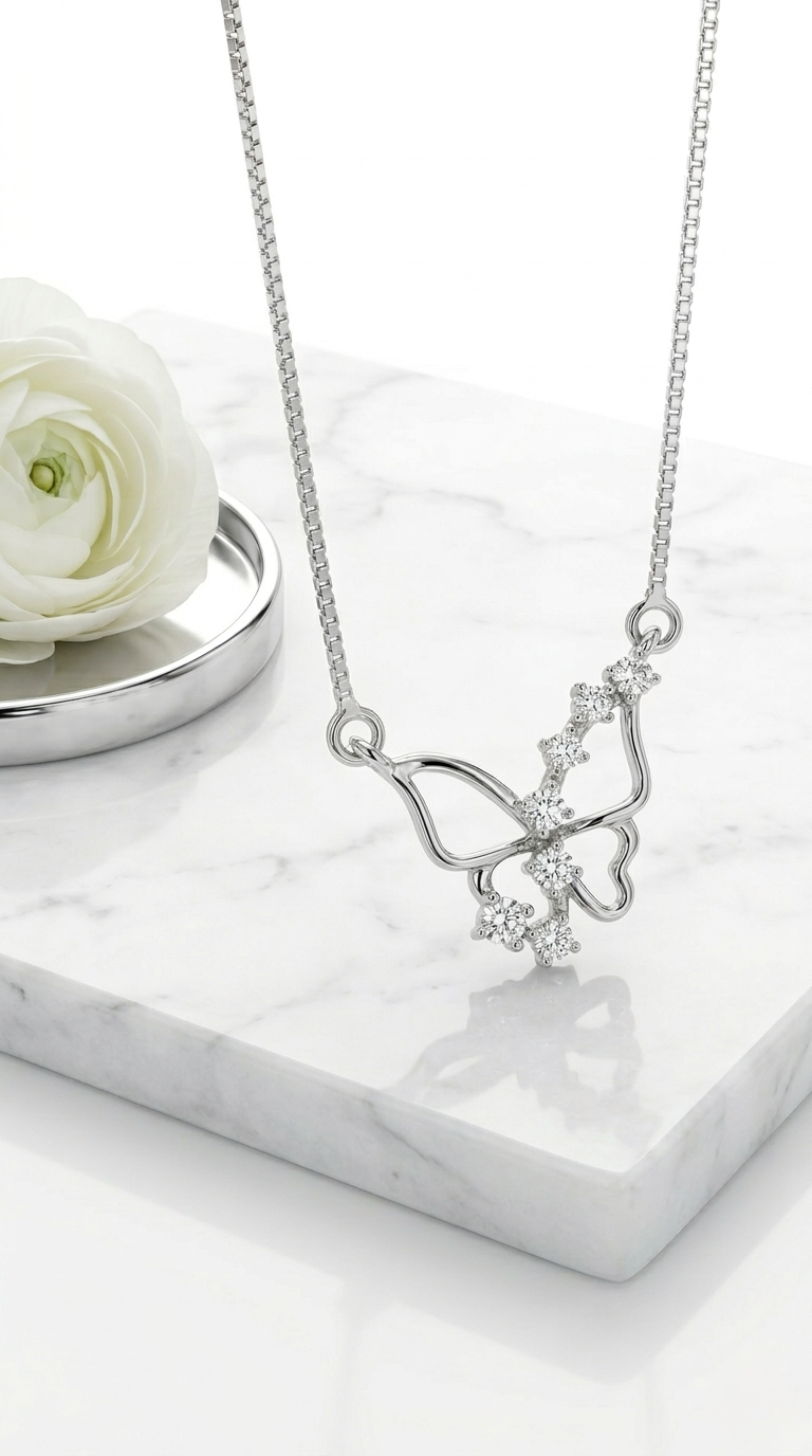 Elyra Butterfly Pendant | 925 Sterling Silver