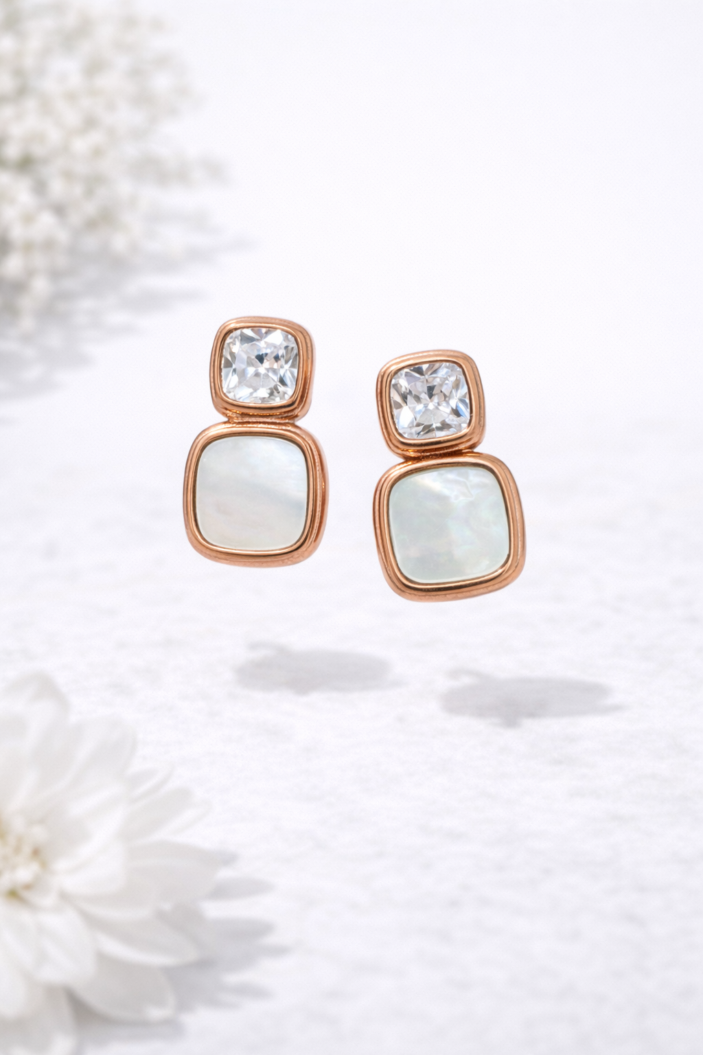 Nooré Prism Studs Earrings | 925 Sterling Silver