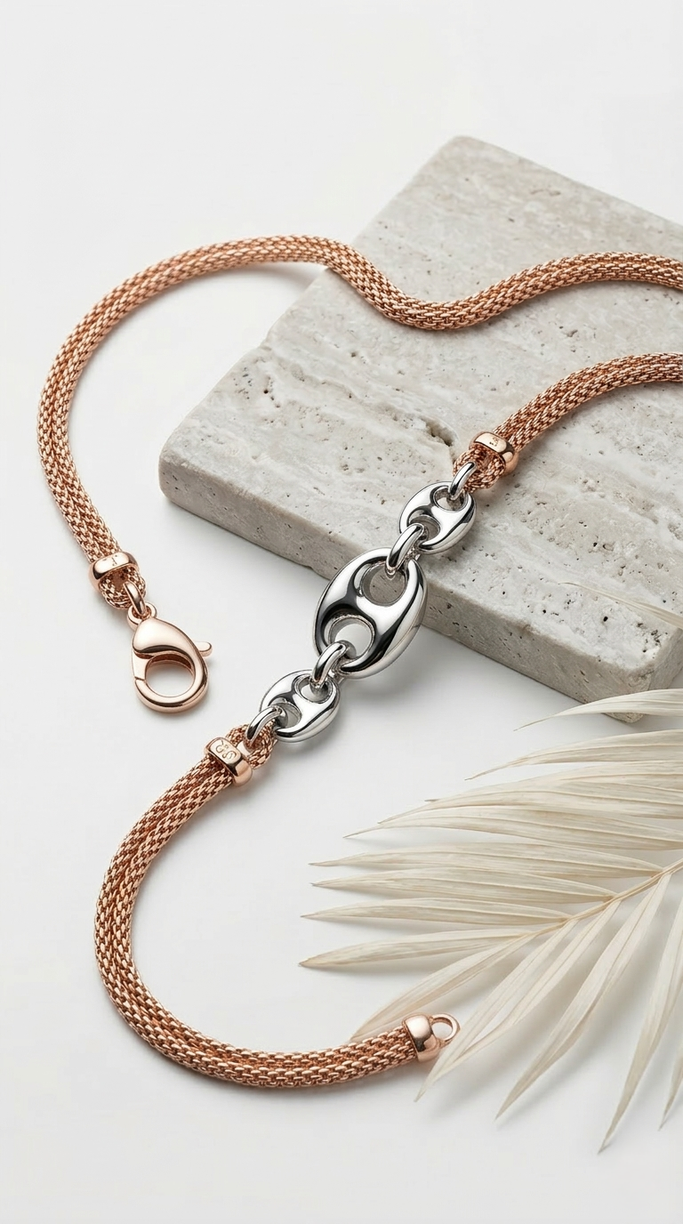 Axis Link Bracelet | 925 Sterling Silver