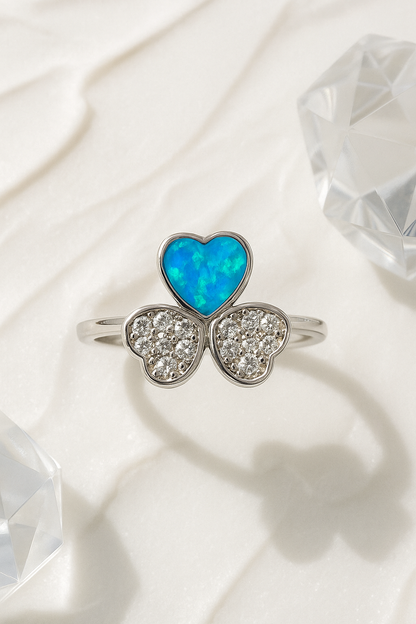 Celeste Clover Ring - Sterling Silver