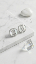 Aurel Stria Studs | 925 Sterling Silver