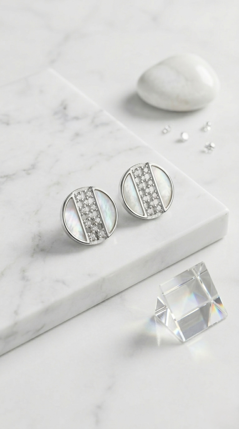 Aurel Stria Studs | 925 Sterling Silver