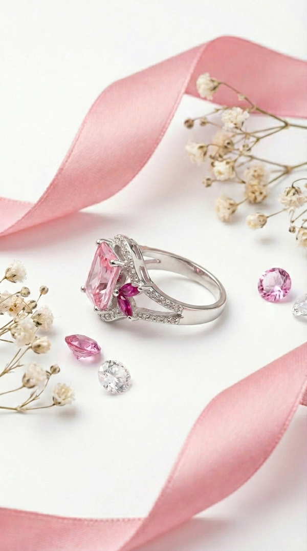 Fuchsia Bloom Ring | 925 Sterling Silver