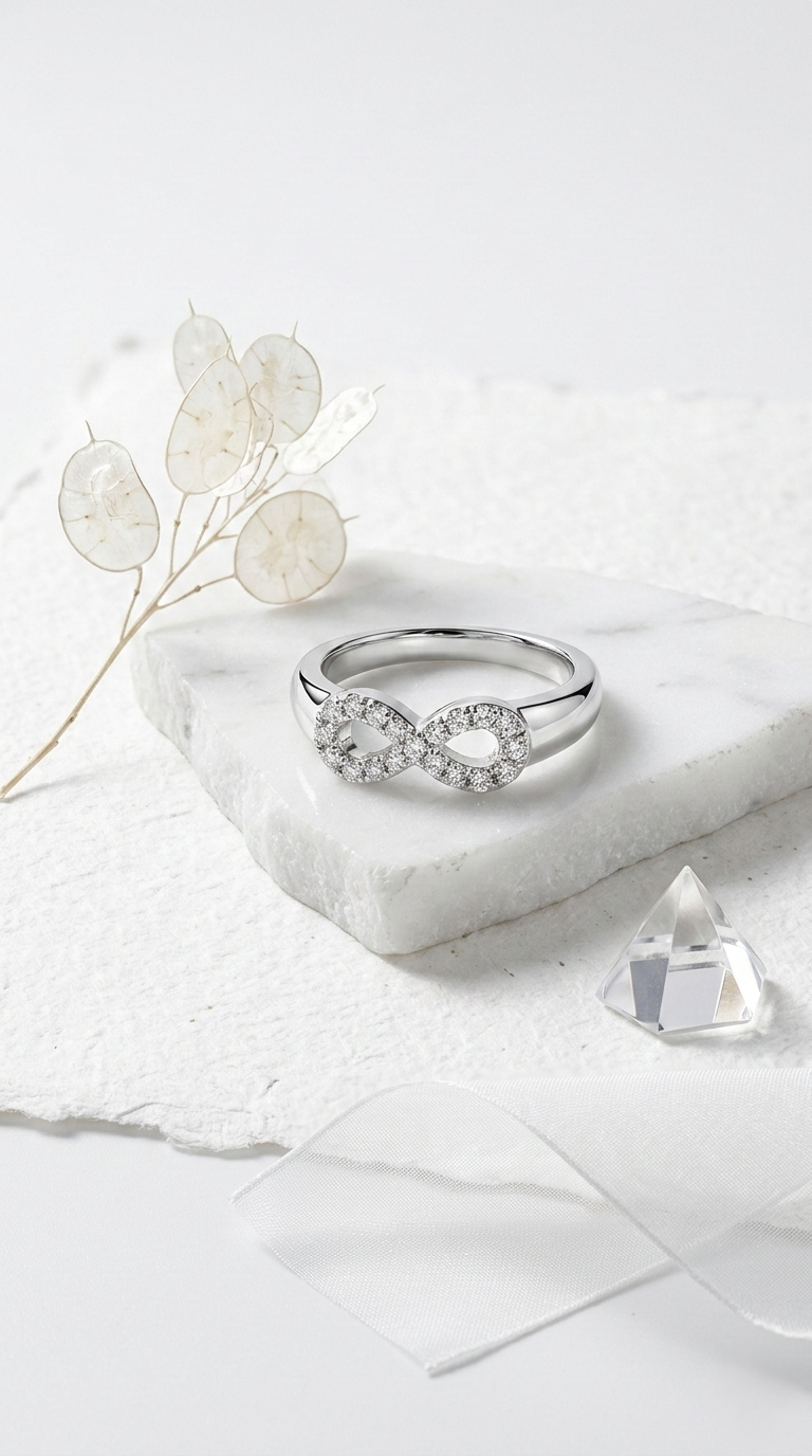 Infina Pavé Ring | 925 Sterling Silver