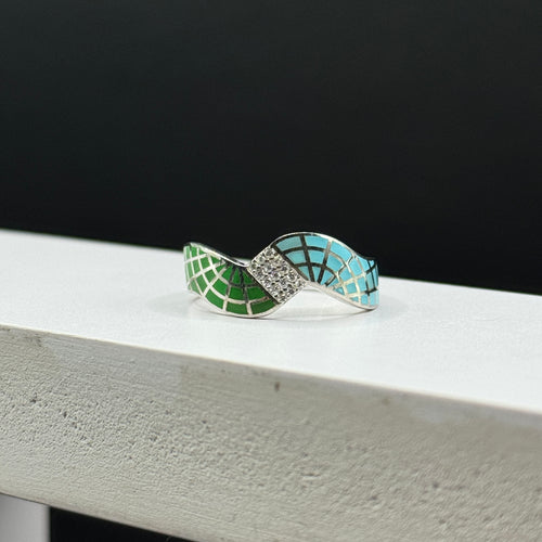 Azure Bloom Ring