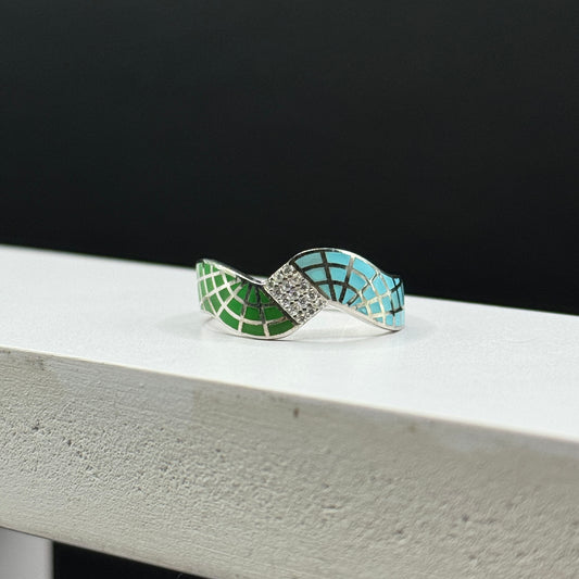 Azure Bloom Ring