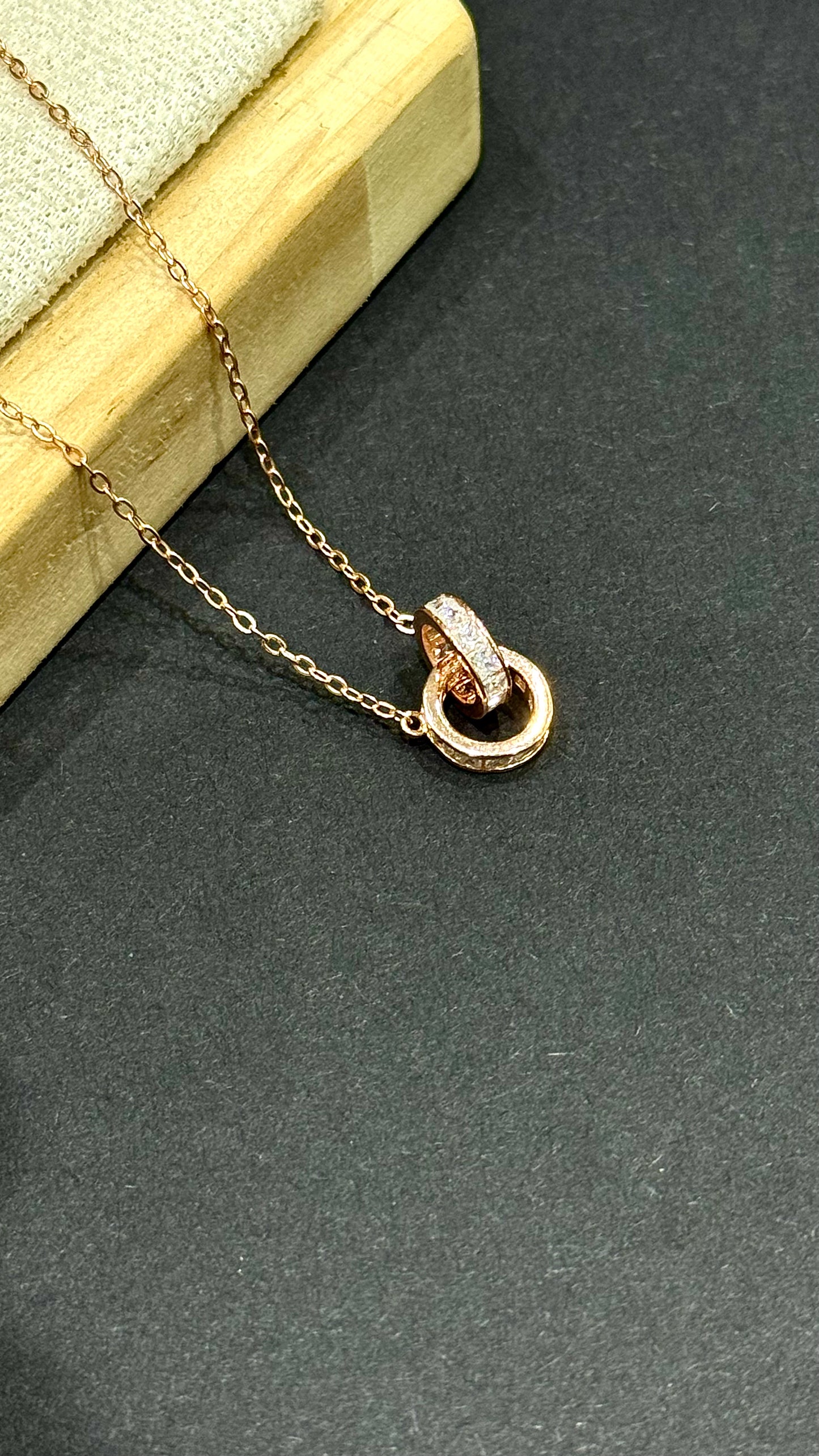Infinity Duo Pendant Necklace