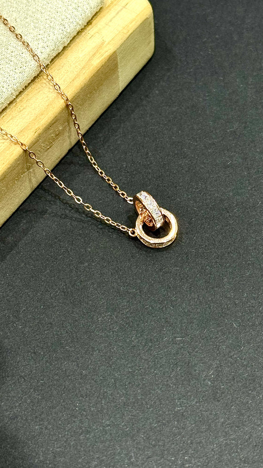 Infinity Duo Pendant Necklace