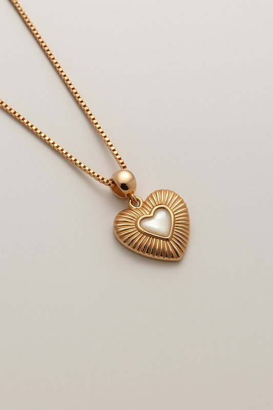 Solara Heart Sterling Silver Necklace