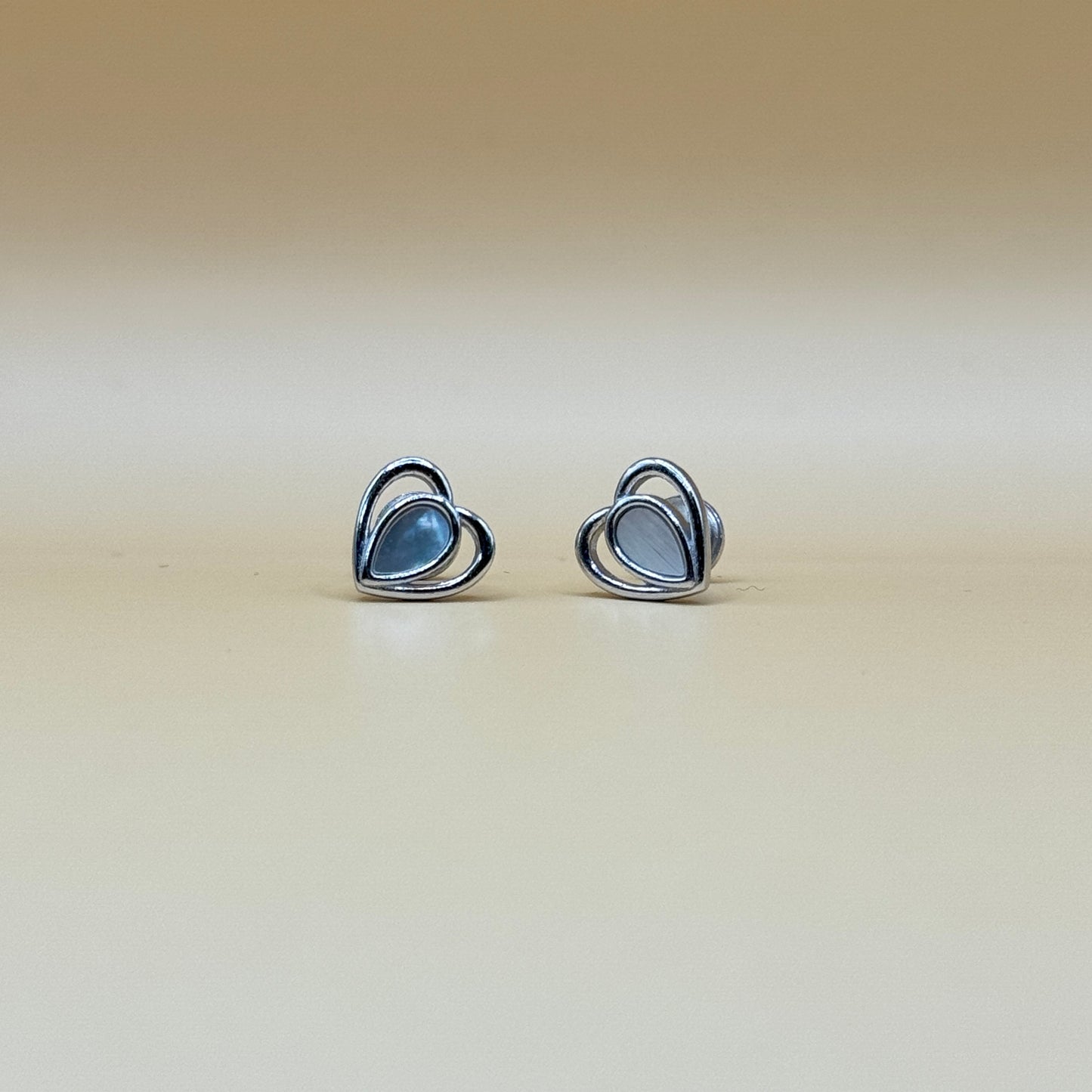Luminous Heart Studs Earrings