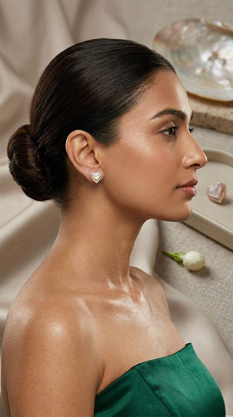 Iridesse Heart Studs | 925 Sterling Silver