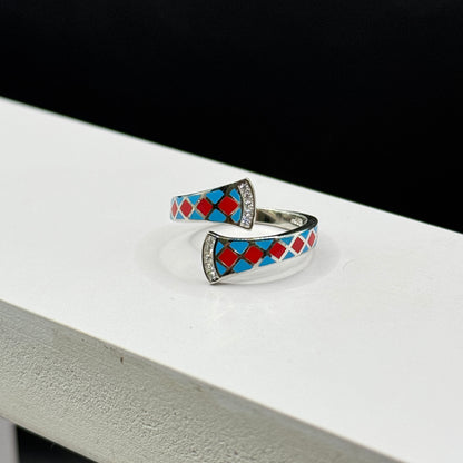 Scarlet Azure Ring