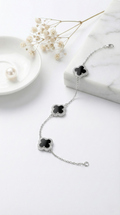 Noir Clover Bracelet | 925 Sterling Silver