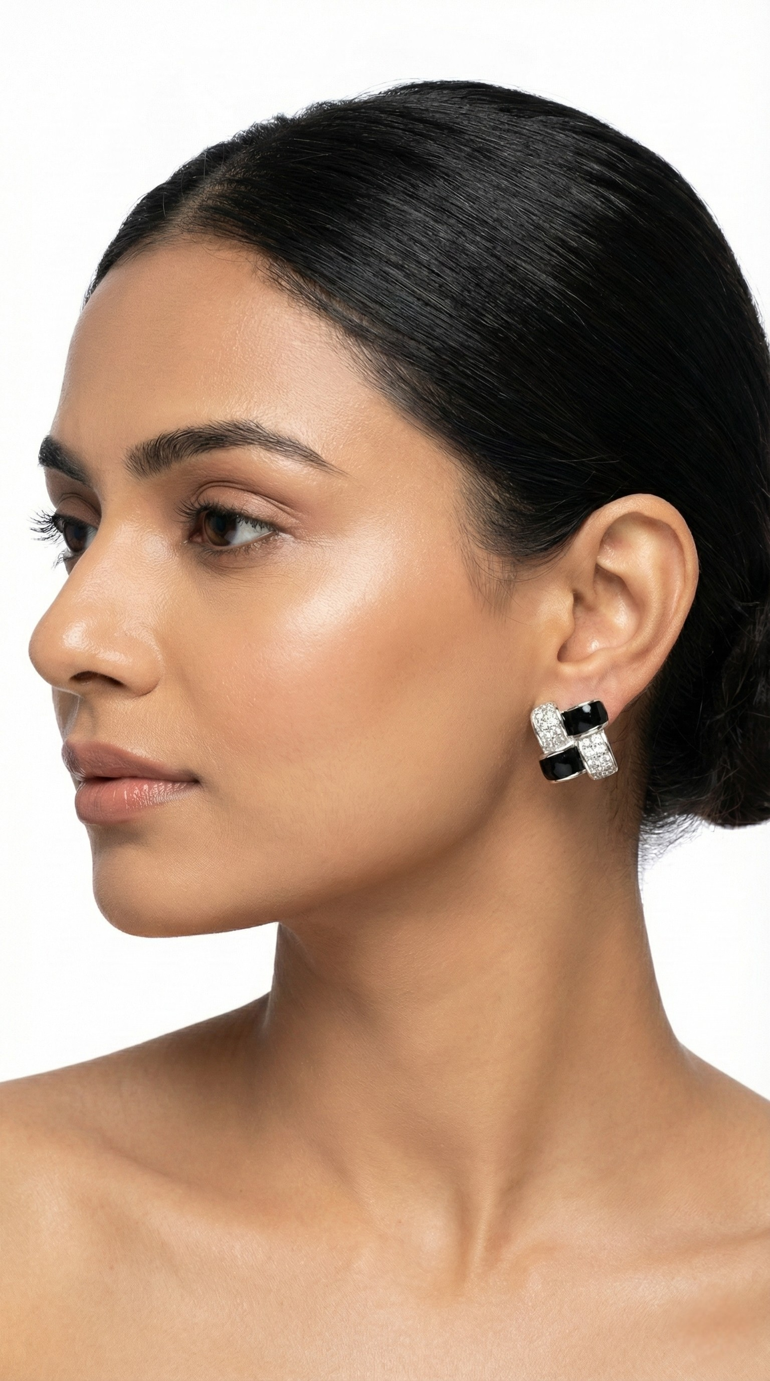 Ébène Weave Stud Earrings | 925 Sterling Silver