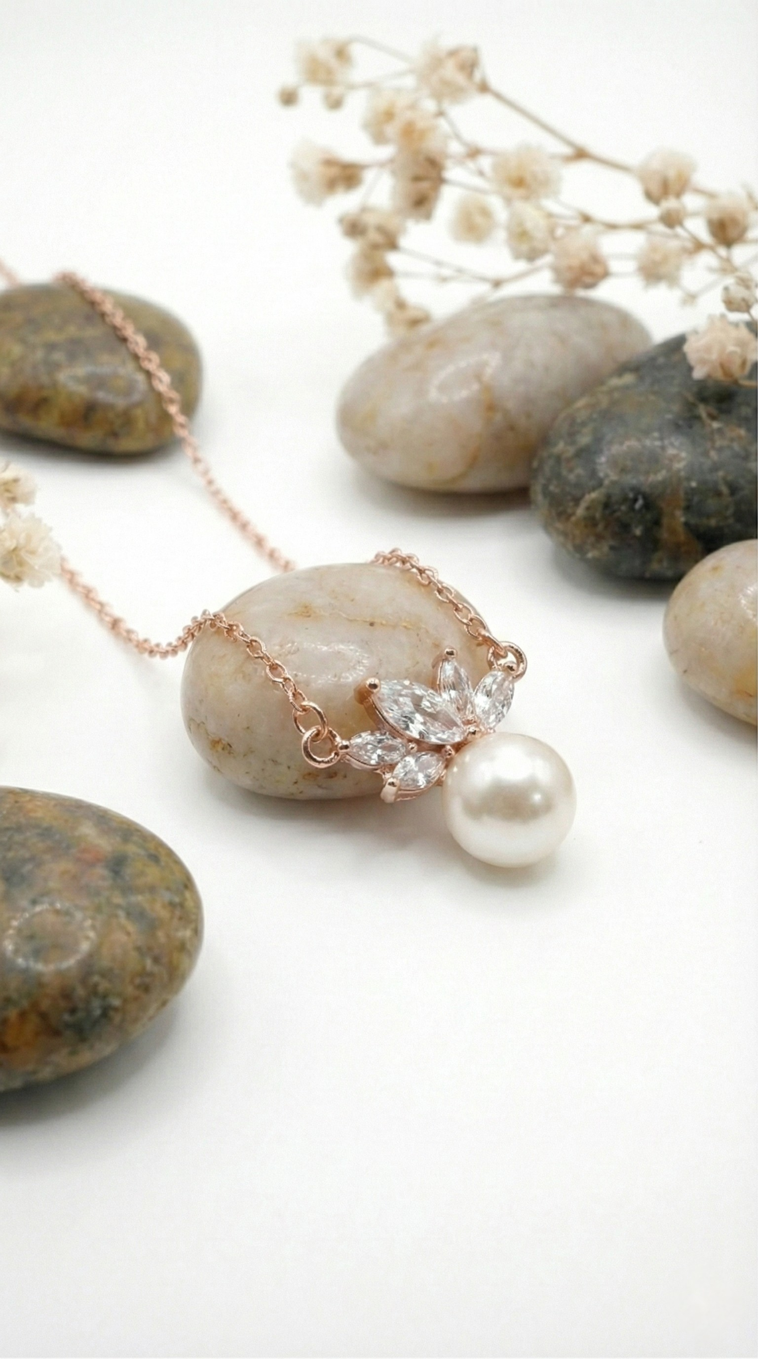 Aeris Pearl Drop Necklace | 925 Sterling Silver