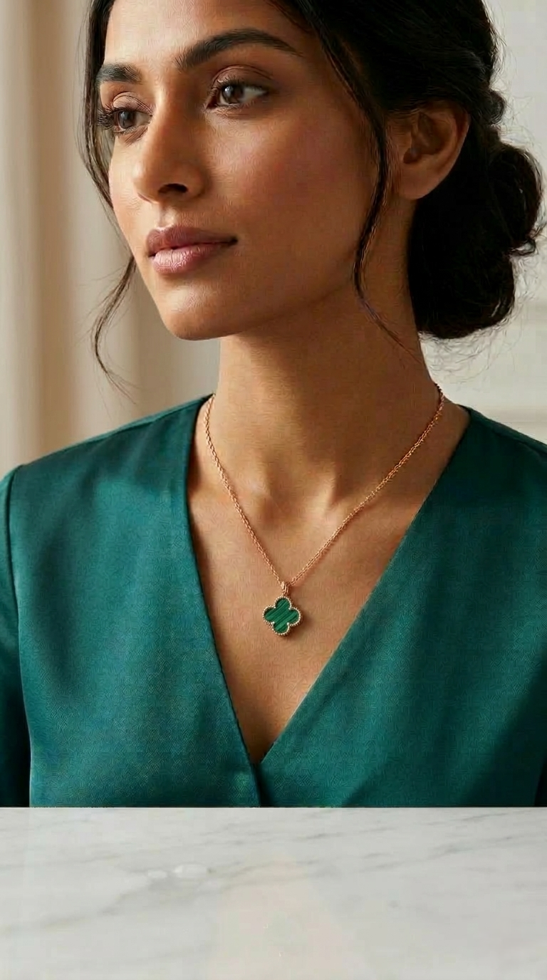 Verde Clover Necklace | 925 Sterling Silver