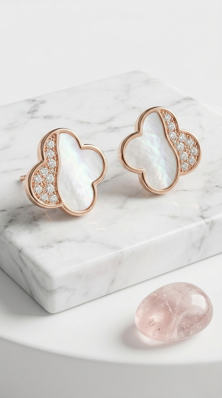 Orlina Clover Studs | 925 Sterling Silver