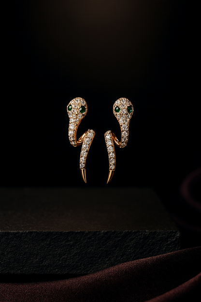 Serpentina Pave Earrings Sterling Silver