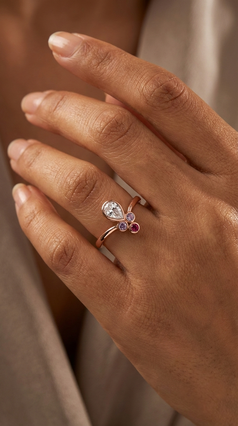 Velora Amora Bloom Ring | 925 Sterling Silver