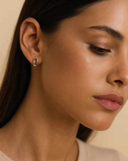 Contour Studs - Demi Fine | Sterling Silver