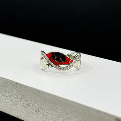Harlequin Twist Ring