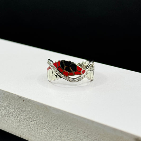 Harlequin Twist Ring