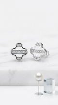 Elyra Quatre Studs | 925 Sterling Silver
