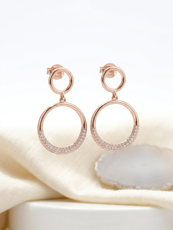 Noelle Halo Drops | 925 Sterling Silver