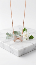 Virelle Bow Necklace | 925 Sterling Silver