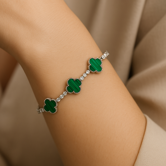Emerald Clover Bracelet