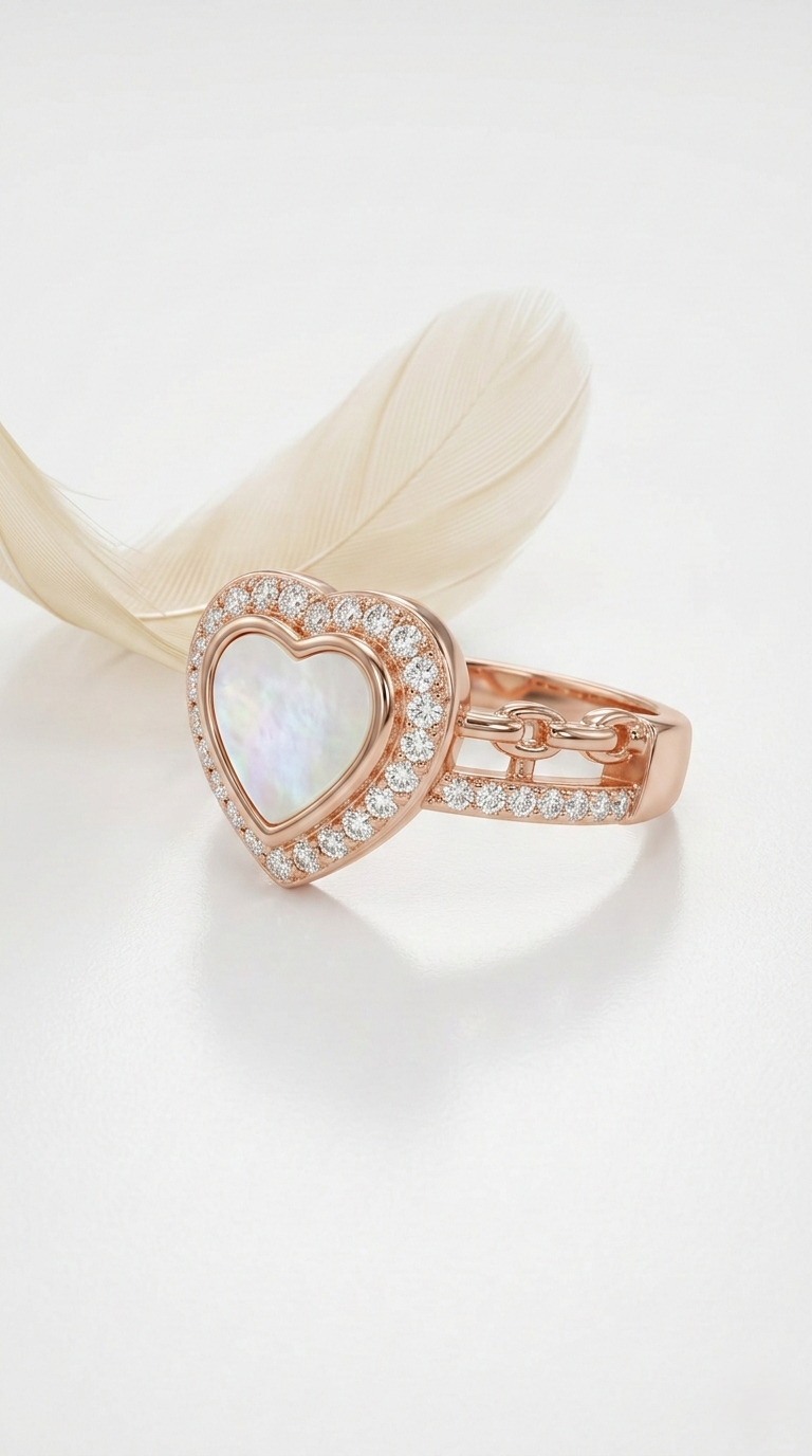 Veloura Améa Heart Ring | 925 Sterling Silver