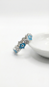Nazara Blue Guard Ring | 925 Sterling Silver
