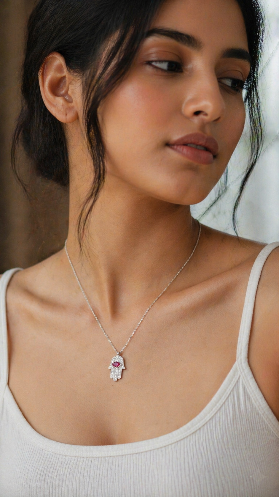 Elira Guardian Flame Pendant | 925 Sterling Silver