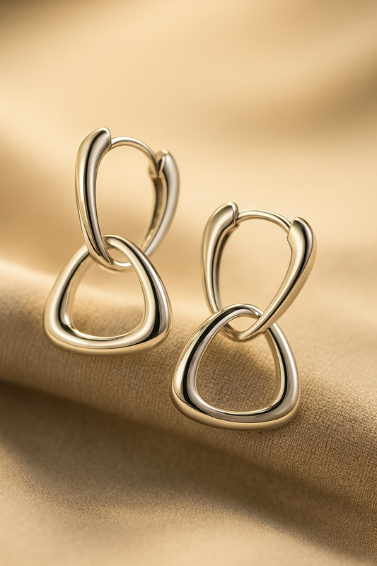 The Link Up Loop Earrings - Demi-Fine
