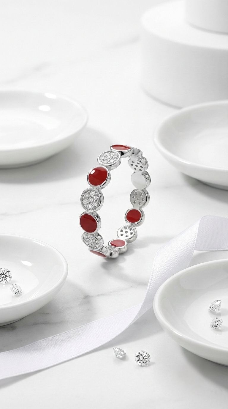 Ardent Halo Band Ring | 925 Sterling Silver