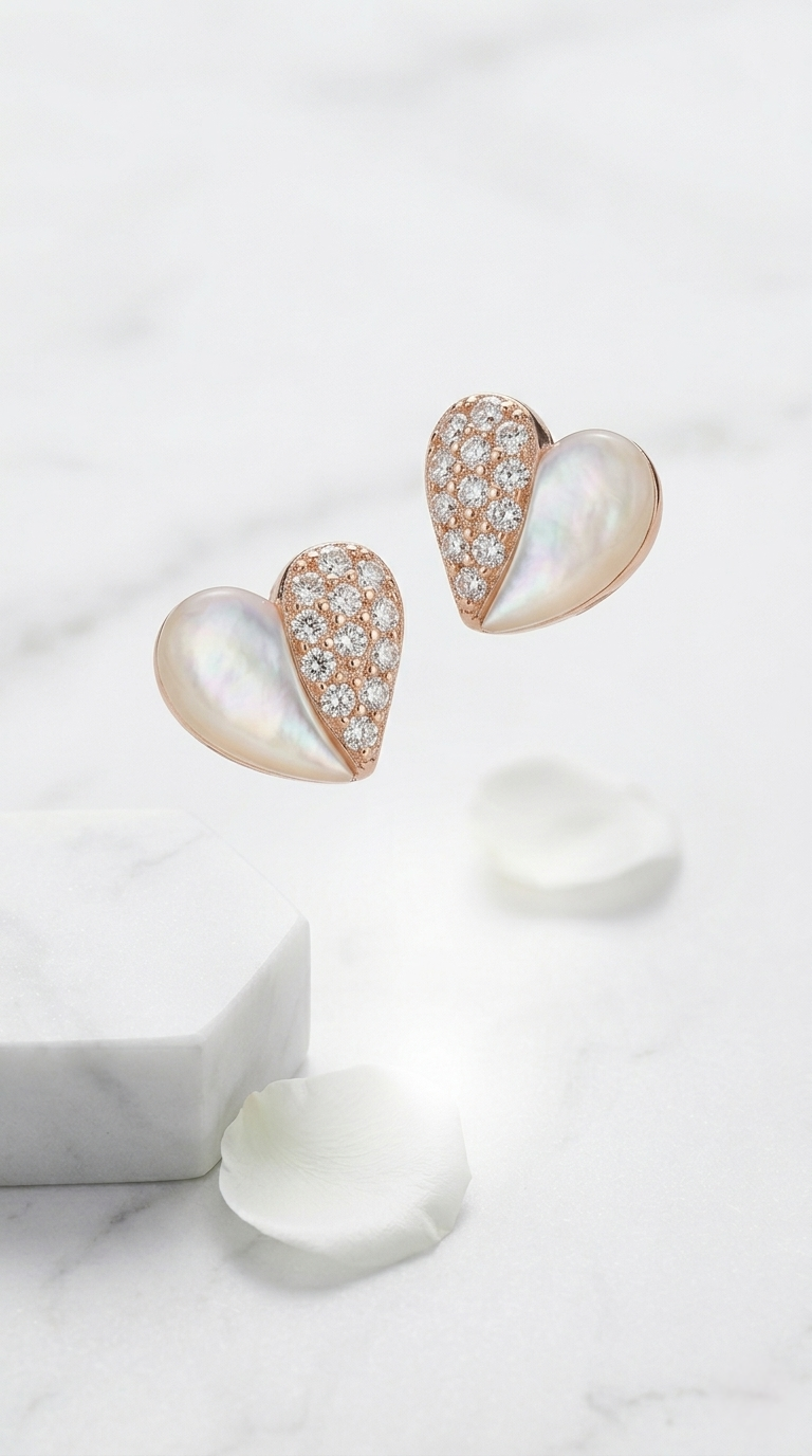 Aeris Heart Studs | 925 Sterling Silver