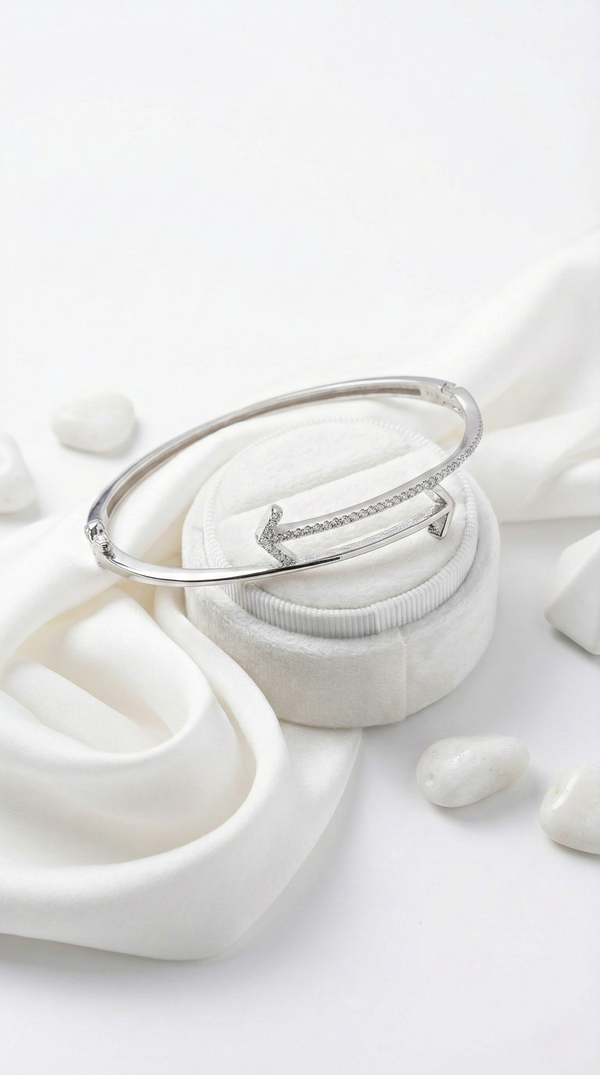 Vector Pavé Kada | 925 Sterling Silver