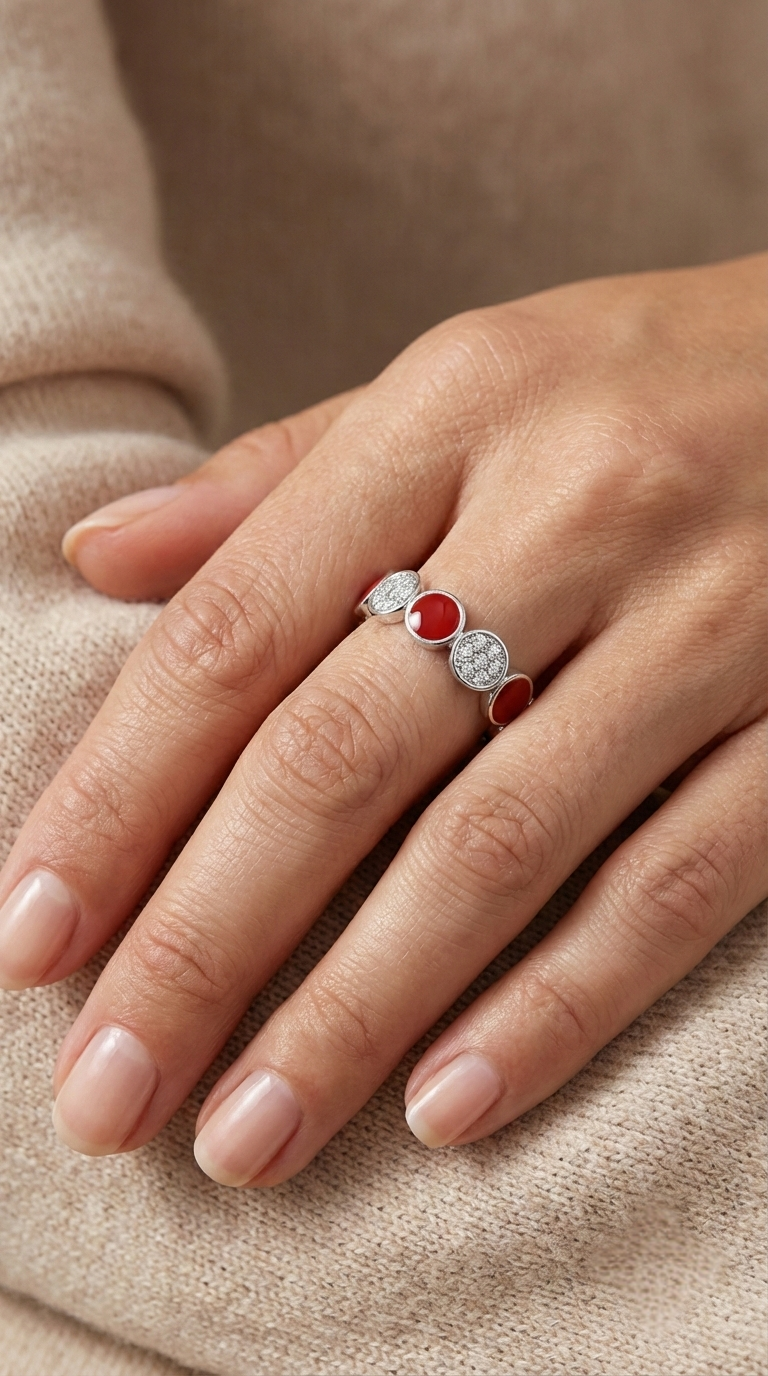 Ardent Halo Band Ring | 925 Sterling Silver