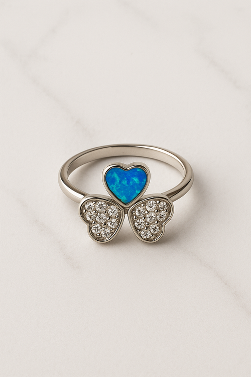 Celeste Clover Ring - Sterling Silver