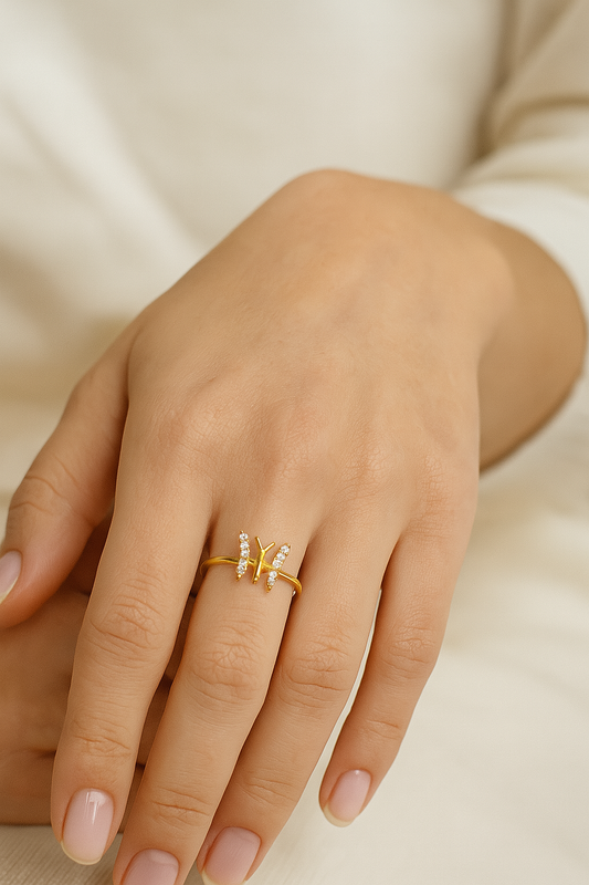 Golden Flutter Ring