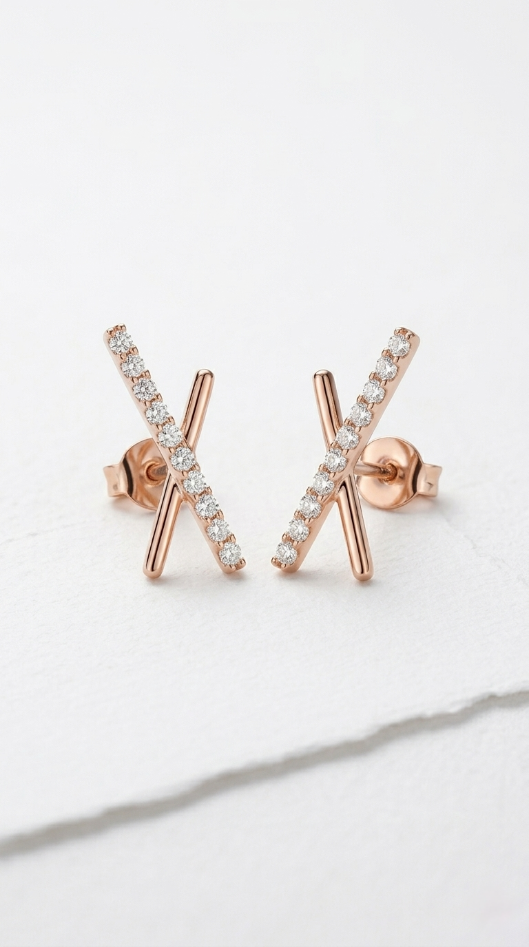 Véra X Pavé Earrings | 925 Sterling Silver