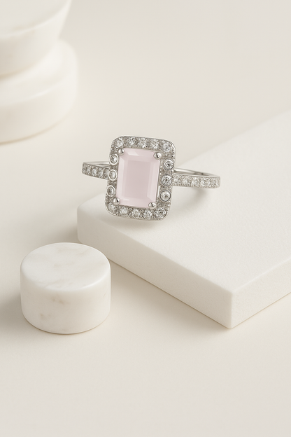 Rosé Lumière Ring - Sterling Silver