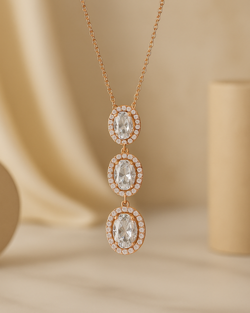 Seraphina Necklace & Earrings Set Sterling Silver