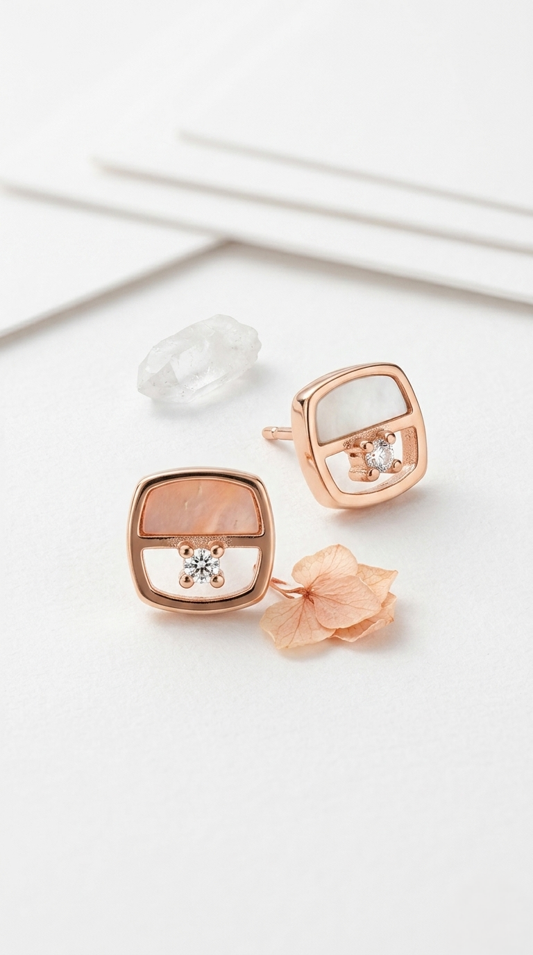 Solenne Aura Studs | 925 Sterling Silver