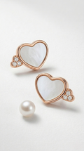 Mirelle Duo Heart Studs | 925 Sterling Silver