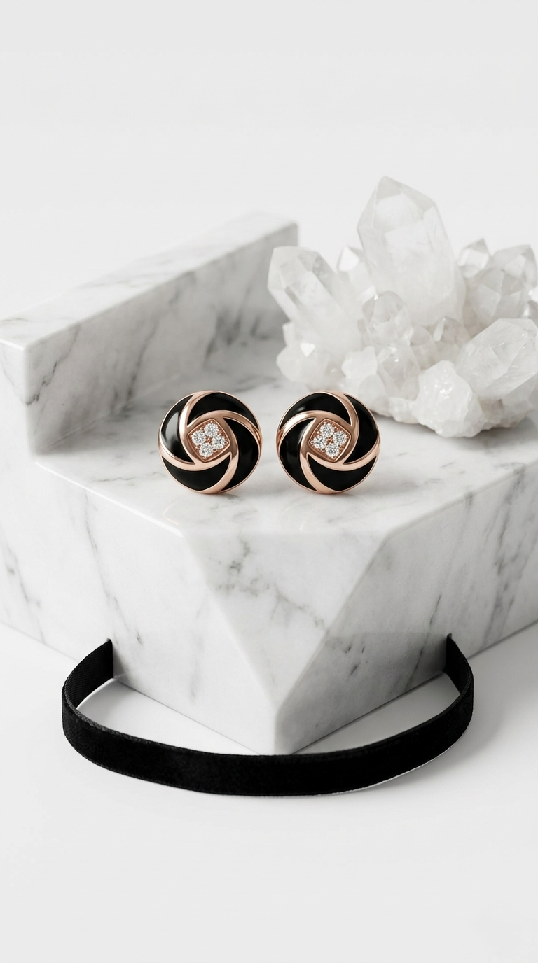 Vortex Éclat Stud Earrings | 925 Sterling Silver
