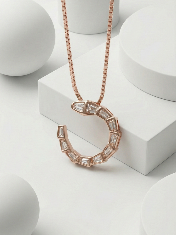 Halo Arc Necklace | 925 Sterling Silver