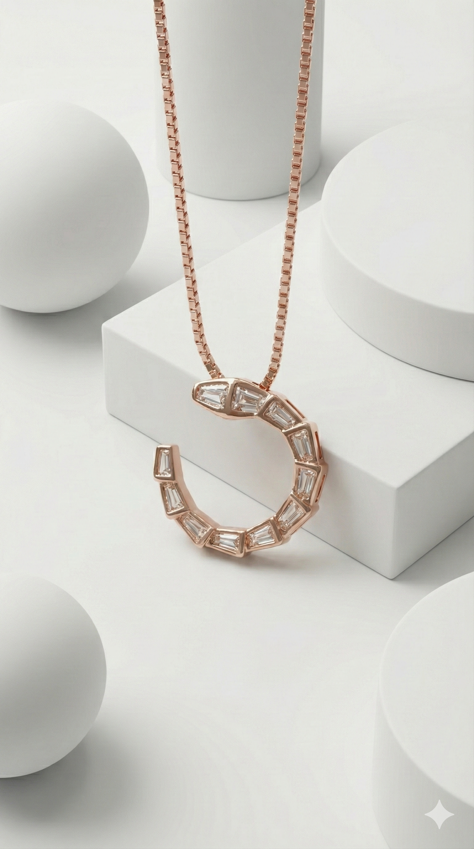 Halo Arc Necklace | 925 Sterling Silver