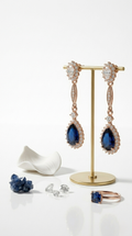 Noiré Sapphire Teardrops | 925 Sterling Silver
